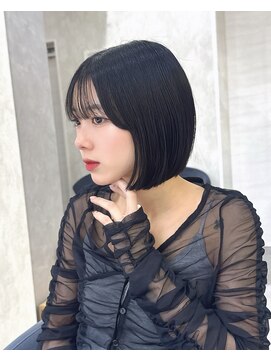 ロンドアヴァントゥス 池袋(Lond aventus) 韓国レイヤー/韓国風/ボブ/髪質改善/黒髪/ブリーチなし〔池袋〕