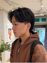 ローレン(LOREN)&nbsp;ベリーショート/ダークアッシュ/ニュアンスパーマ/韓国マッシュ