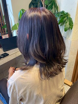 ヘアリゾート粋 ティガ 池袋店(tiga) ミディアム/レイヤーカット/透明感ナチュラルブラウン