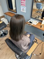 レアレア ヘアアンドライフ(LeaLea)&nbsp;着物ヘア/大人ガーリー/ダークアッシュ/似合わせカット/伊丹