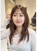 【中澤彩乃】ミディアムレイヤーカットハッシュカット韓国吉祥寺