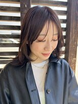 ドルセ(Dulce) ミディアムレイヤー×柔らかベージュ×顔まわり×レイヤーボブ