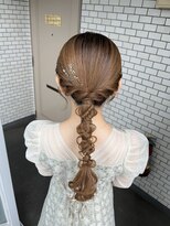 フェリーチェ 六本木店(Felice)&nbsp;編みおろし タイトヘア タイトアレンジ 参列ヘア イベントヘア