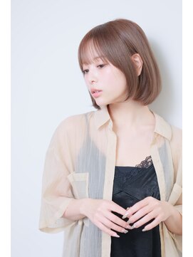 メモリーズ 表参道(Memories) ナチュラルボブ前髪ありイメチェン20代30代40代50代ショートボブ