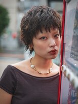 ベレッタ 枚方店(veretta.)&nbsp;エッジィウルフショート/ダークアッシュ/立体感ショート/個性的