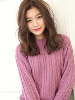 ジルバイジアン(JILL by GIEN)&nbsp;【JILLbyGIEN】ナチュラルグレージュ×センターパートミディ