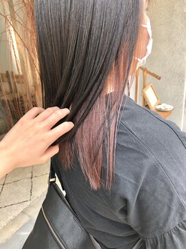 ソア(soa) インナーカラー　ピンクオレンジ