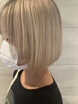 リー 京橋(Lee) 【Lee京橋】ボブ×ホワイトベージュ