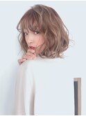 ゆるふわ切りっぱなしボブ