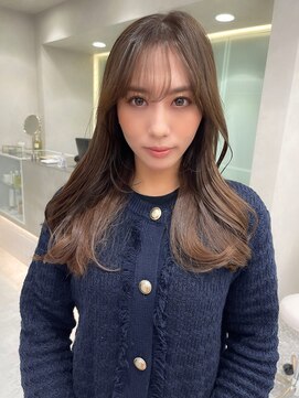 ロンド マーレ 天神大名店(Lond mare) 韓国ヘア　ロングヘア　レイヤーカット　前髪カット　くびれ巻き