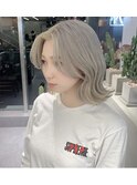 顔まわり小顔カット×ホワイトベージュ×エギョモリ韓国風☆15