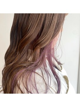 美容室 アイディー i-dee ピンクパープルカラー