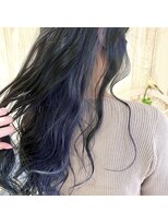 ヘアスペース エアリス(Hair space Earth)&nbsp;インナーカラー×ブルー