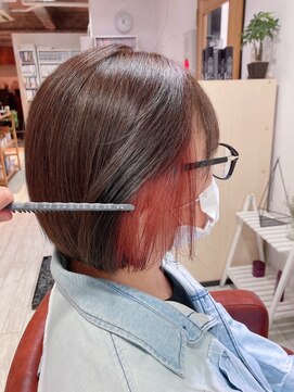 ビードロ 吉祥寺店(vi dro) ボブ×インナーピンク