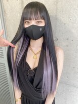 ガルボ ヘアー(garbo hair)&nbsp;エクステ インナーカラー パープル 10代 20代