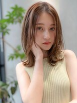 イオ 本厚木(io)&nbsp;20代30代大人かわいいベージュカラー前髪レイヤーカットくびれ
