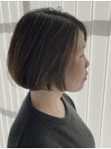 切りっぱなし/表面レイヤー/ボブ/20代/30代/40代