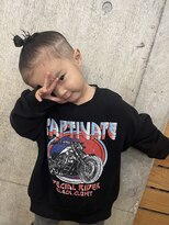 ヘアカロン 熊本本店(Hair CALON)&nbsp;キッズカットマンバンツーブロックキッズパーマ熊本下通