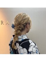 バサラ 渋谷店(VASARA)&nbsp;編みおろしヘアアレンジ/着物