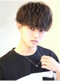 ソフトツイスト刈り上げマッシュ
