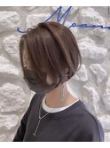 Moana【浦添】#ショートボブ#ベージュブラウン#ミニボブ
