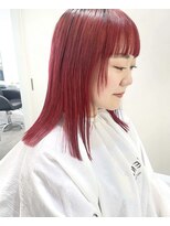 ジーナ オモテサンドウ(XENA)&nbsp;ケアブリーチ×ダブルカラー×レッド（表参道）