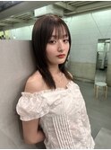 ブラウンカラー / 顔周りカット / ナチュラルカラー /