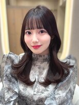 ロンド リリー 銀座(Lond Lily)&nbsp;◆ミディレイヤーカット/髪質改善/韓国/黒髪/小顔/前髪/銀座