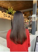 上質な縮毛矯正で潤いたっぷりの仕上がりに