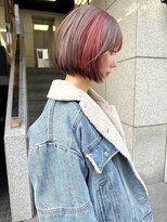 ラ キング(LA KING)&nbsp;イメチェンホワイトブロンド外ハネボブ美髪ワイドバング美髪