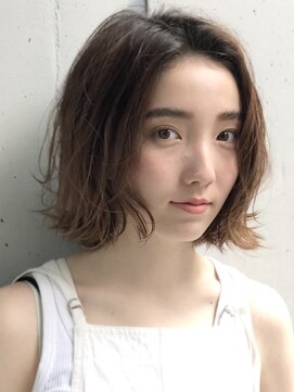 インセプション 銀座(INCEPTION) 切りっぱなしショート・ボブ/絶壁解消/前髪なし/40代/30代/丸顔