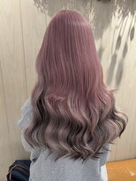 フリーラ 表参道(freera) ケアブリーチカラーシールエクステホワイトピンクカラー髪質改善