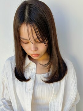 ガーデン 銀座(GARDEN) レイヤー 顔まわりレイヤー ブルーブラック イメチェン