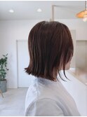 外ハネボブ/白髪ぼかし/脱白髪染め/アッシュブラウン