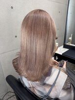 パヌポン 原宿表参道(PANUPON) ケアブリーチバレイヤージュハイライトミルクティーグレージュ