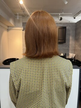 アジールヘア 北千住駅西口店(agir hair) オレンジ暖色カラーkitasenju