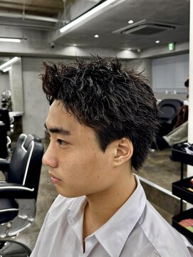 ニコ トウキョウ ロジック(nico TOKYO Logic) 刈り上げアップバングスパイキーショートパーマスパイラルパーマ