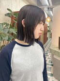 黒髪カタログ/クラゲヘアー/オリーブグレー/栄r17