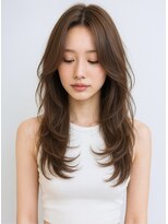 ゲイン(Gain)&nbsp;大人上品ロングレイヤー×透け感シースルーバング