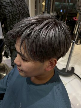 アース 南福島店(HAIR&MAKE EARTH) ブリーチ2回×シルバー系カラー