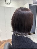 流行りのレイヤーボブ＋ピンクラベンダー＋超音波TR/TAKATO