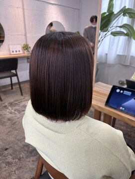 サイ(sai) 【江幡担当】癖毛の方必見!縮毛矯正×ボブ