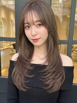 ティファ 自由が丘店(Tiffa)&nbsp;透明感グレージュ×うる艶ロングレイヤー/韓国風[自由が丘]