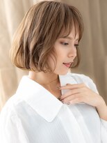 カバーヘアアンドスパ ブリス 浦和(COVER HAIR&SPA bliss) ミルクグレージュブリーチなし小顔ゆるふわボブ20代30代X浦和