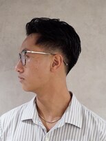 ダウズバーバーショップ 渋谷(dau's barber shop)&nbsp;【ローフェードセンターパート】メンズ/バーバー/渋谷/宮益坂