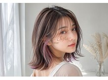 【ブリーチカラー・デザインカラー】髪の履歴に合わせて、色落ちまで楽しめる理想の透明感へ♪