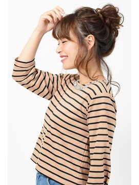 アース 盛岡南店(HAIR & MAKE EARTH) 上品リラクシーなメッシーバンアレンジ【EARTH盛岡南】