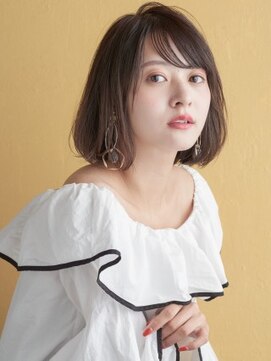 ミンクス 原宿店(MINX) 軽やか伸ばしかけロブ #モード#ジグザグバング#ミニマムボブ