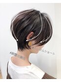 《Ash下丸子》#オトナ女子#ショート#イノアカラー#白髪
