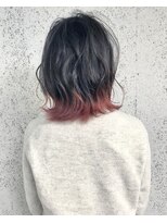 ノア ヘアデザイン 町田店(noa Hair Design)&nbsp;裾カラー×レッド